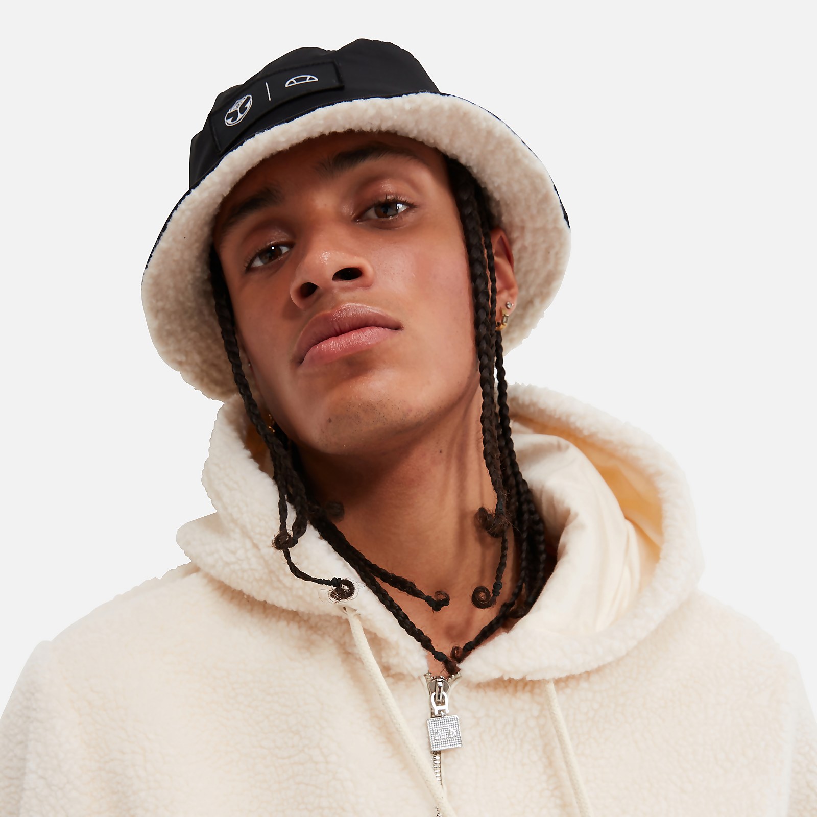 Tomorrowland X ellesse Bucket Hat Black/Cream - L-XL