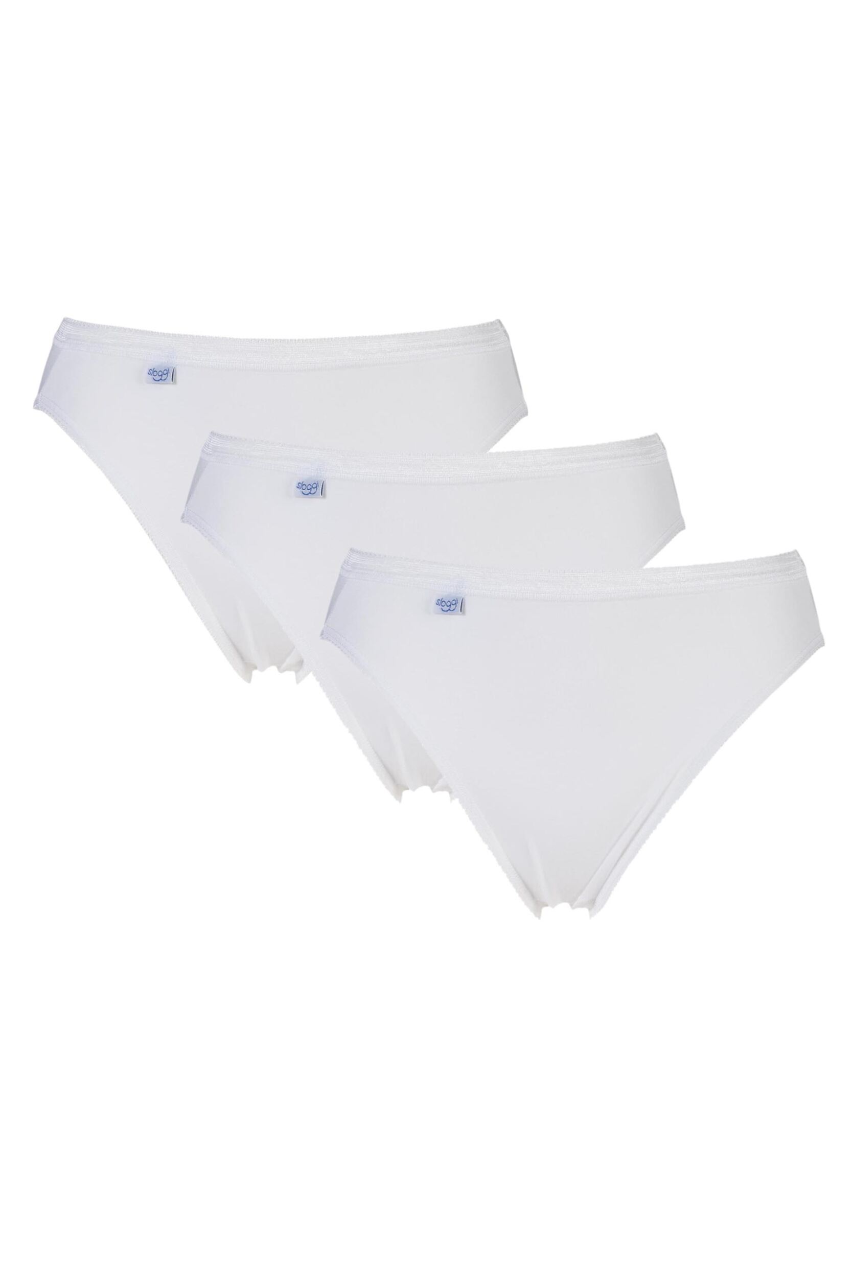 3 Pack White Basic Tai Briefs Ladies 16 Ladies - Sloggi