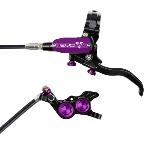 Hope Tech 4 EVO GR4 Hydraulic Disc Brake - Black / PurpleRear Left HandStandard