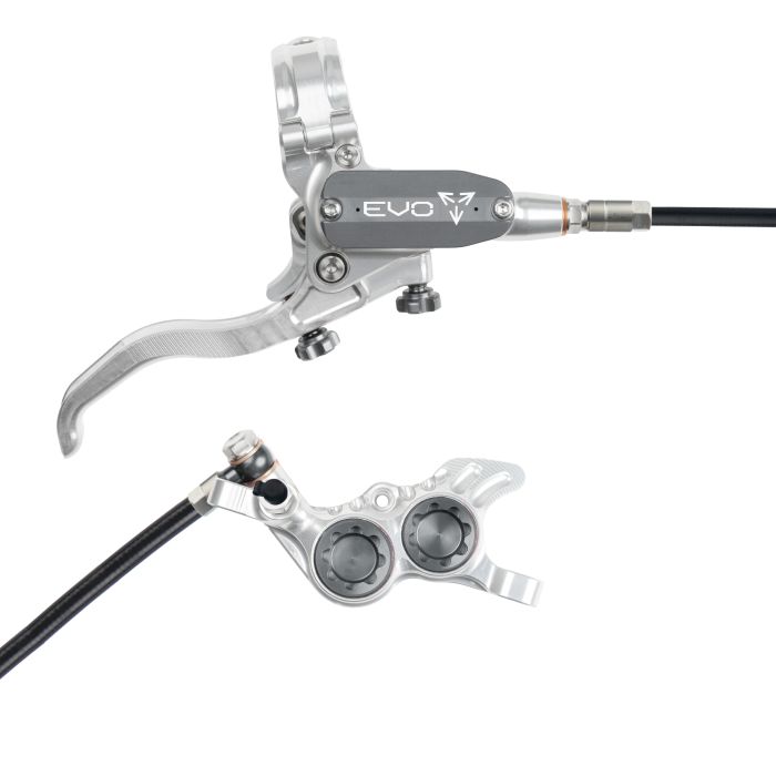 Hope Tech 4 EVO GR4 Hydraulic Disc Brake - Silver / SmokeFront Right HandStandard