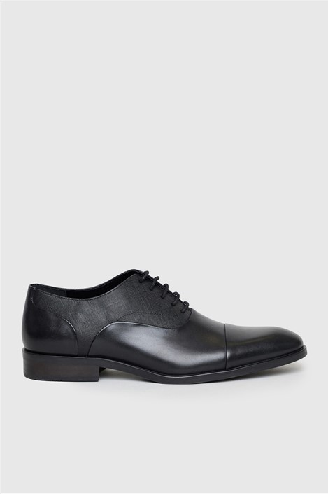 Racing Green McClaren Black Capped Oxford Shoe