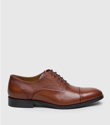 Racing Green Tan Leather Oxford McClaren Shoe