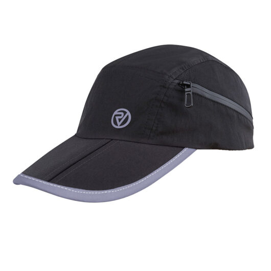 Reflective Breathable Black Running Cap