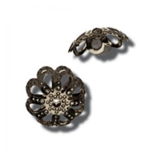 Trimits Filigree Cap Findings (Value Pack of 5) Black